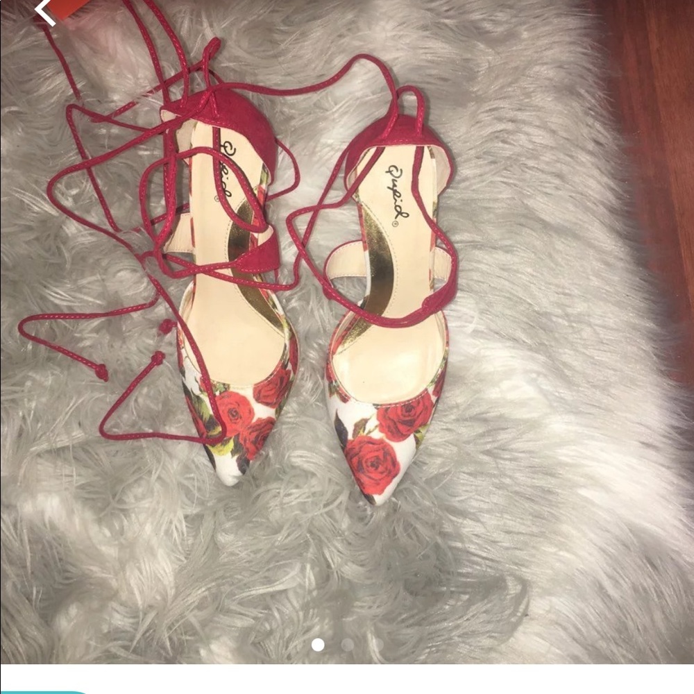 Rose Pointy Heels